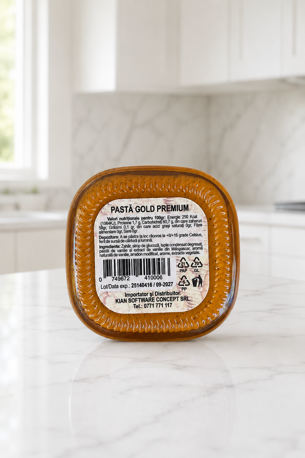 Pasta Premium GOLD din Vanilie de Madagascar, BORCAN - 100g